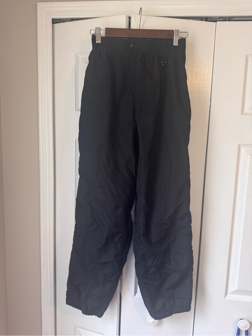 Vintage Tyrolia Black Ski Pants Womens Small High Waisted Retro Snow Pants 80s